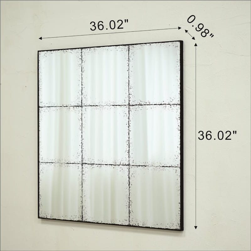 Square Wall Mounted Mirror Versatile Home Decor Ideal