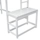 preview thumbnail 18 of 16, Twin Size Loft Bed Kids Bed with Platform Ladders and Guardrails, Grey