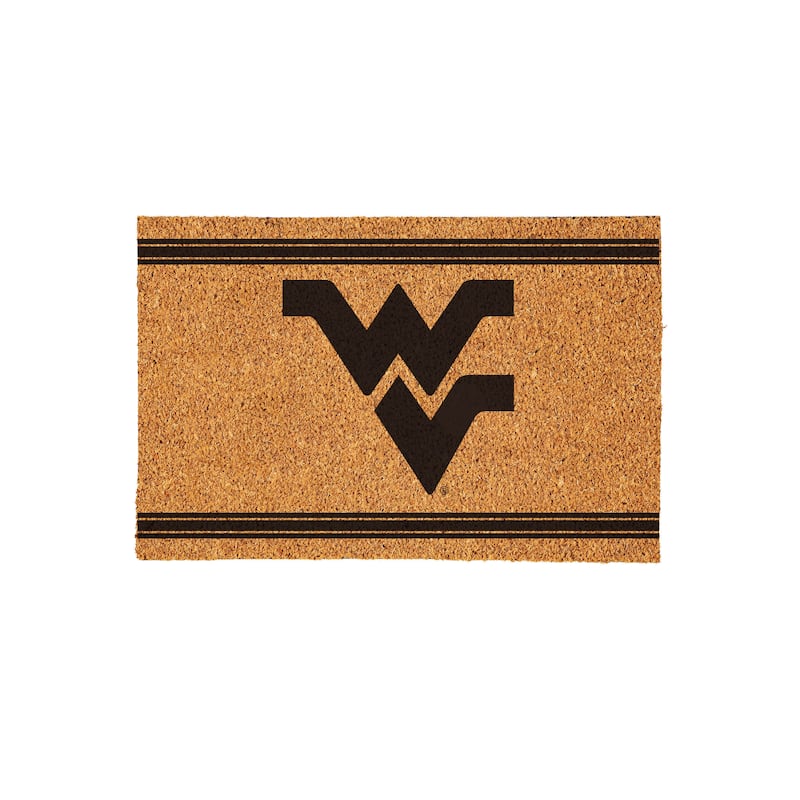 West Virginia University Monochrome Indoor/Outdoor Coir Door Mat