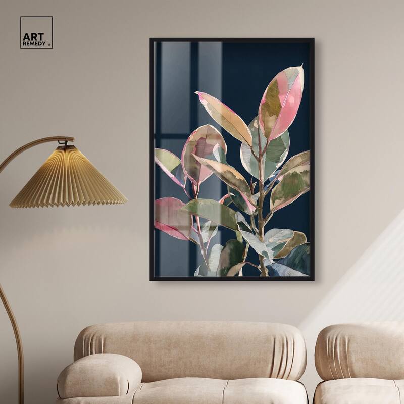 Fuchsia Frond II Shadowbox by Art Remedy