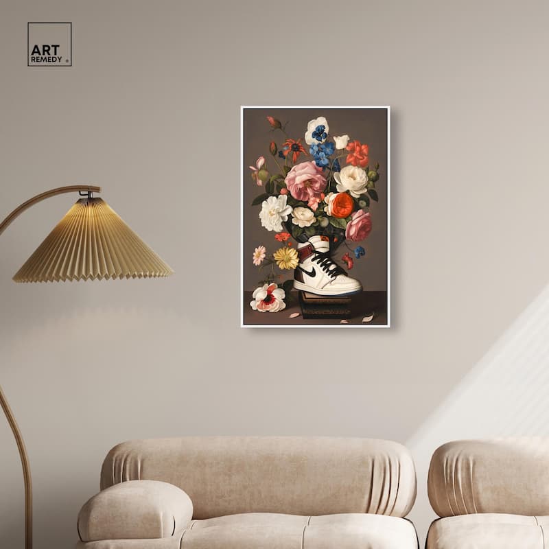 Sneaker Bouquet I Canvas by Art Remedy