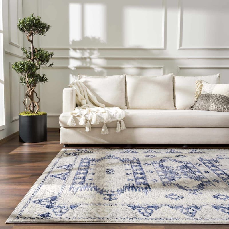 Brend Traditional Oriental Medallion Area Rug