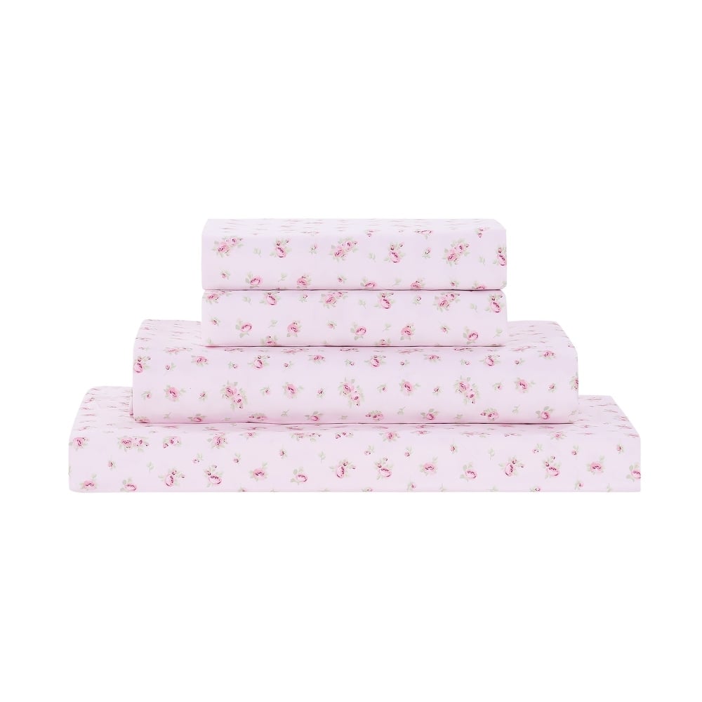 Modern Threads Sweet Rose Printed 4-piece Bed Sheet Set