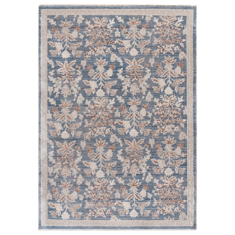 Martha Stewart by SAFAVIEH Grove Mairit Rug - 5'3" x 7'6" - 5'3" x 7'6" - Blue/Ivory