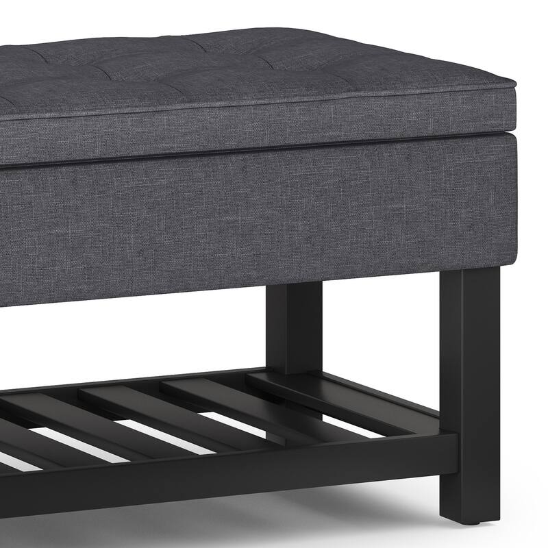 Storage Ottoman Bench with Open Bottom