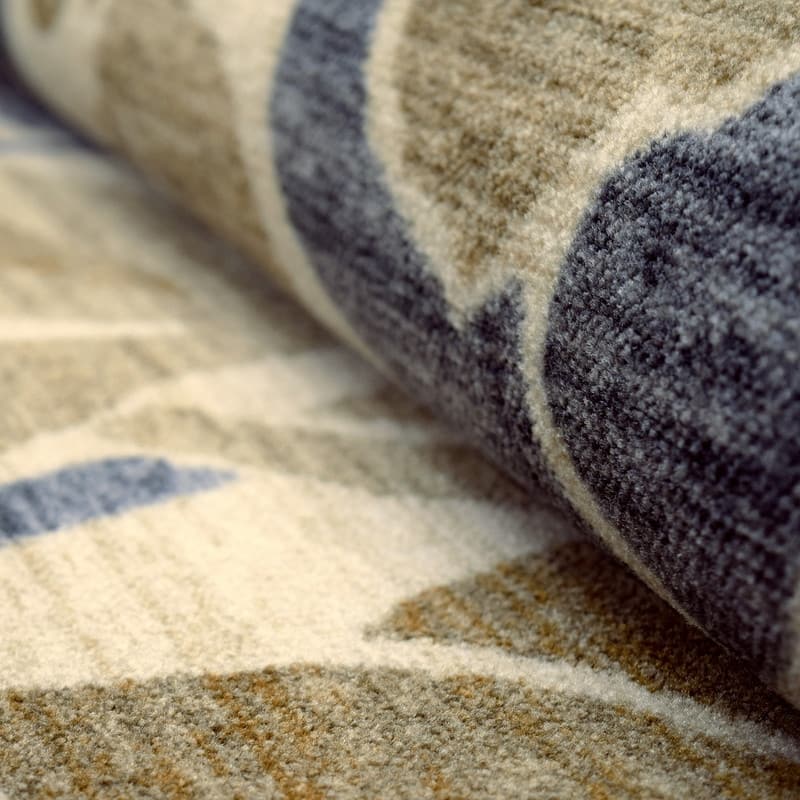 Superior Roselyn Traditional Oversized Floral Scroll Non-Slip Area Rug