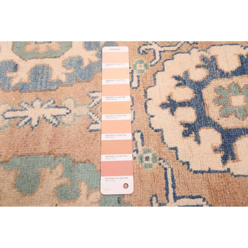 ECARPETGALLERY Hand-knotted Finest Ghazni Light Copper Wool Rug - 6'7 x 9'6