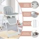 preview thumbnail 12 of 36, Babyjoy Folding High Chair Convertible Height Adjustable Baby Feeding - See Details