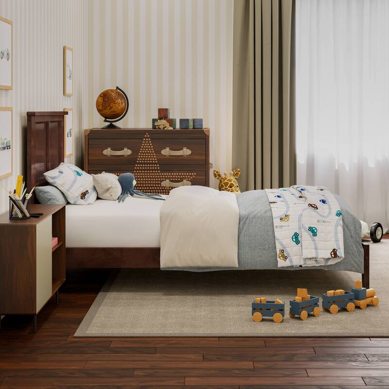 AFI, Madison Solid Wood Low Profile Platform Bed