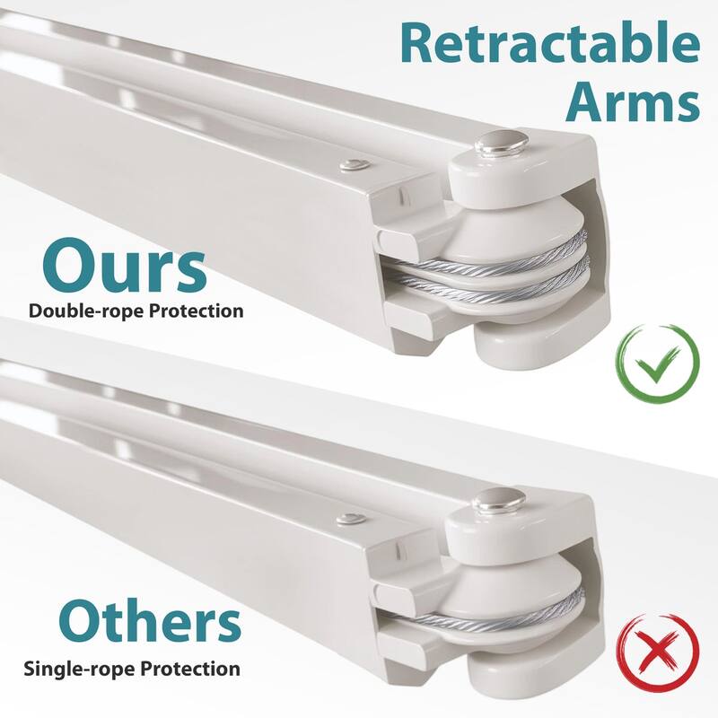 MCombo13x8Feet Manual Retractable Patio Door Window Awning Sunshade Shelter Outdoor Canopy