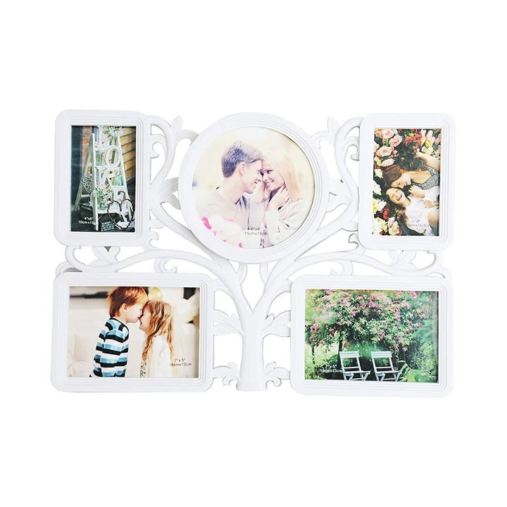 12-Photo Picture Frame Collage - Multi-Picture Wall-Mounted Display Gallery  with 12 Openings for 4x6-Inch Photos or Pictures by Lavish Home (Black)