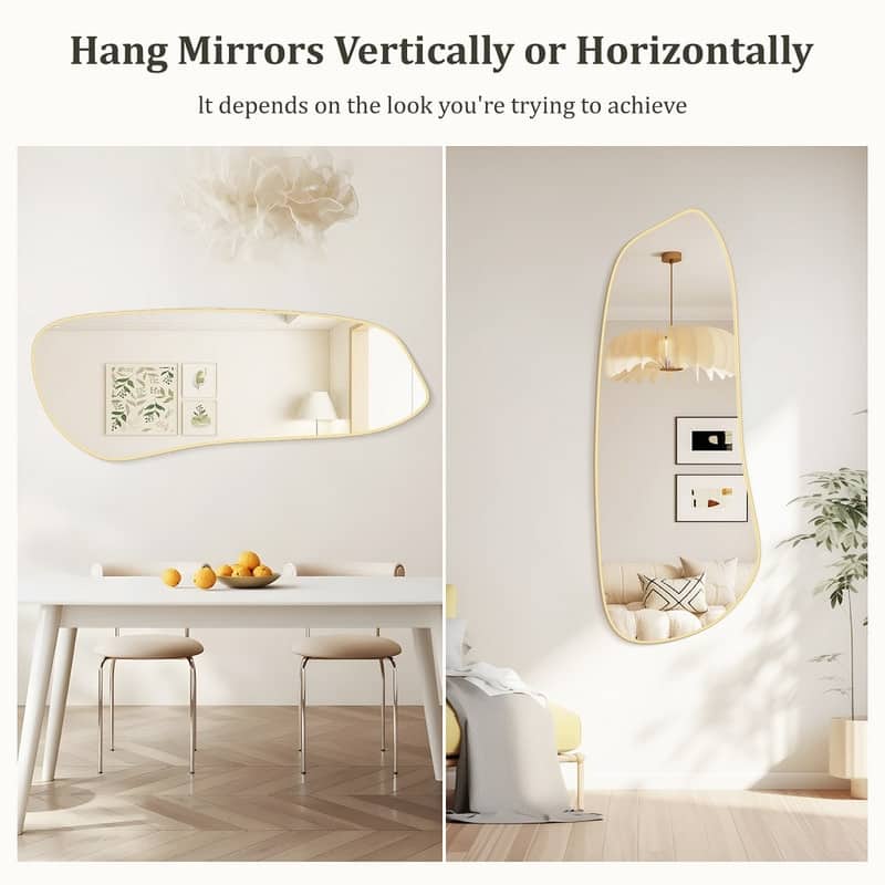 Aluminum Alloy Asymmetrical Wall Mirrors