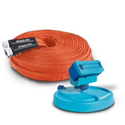75ft Contractor Grade Hose + Mini Oscillating Sprinkler - 75-Ft