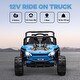 preview thumbnail 3 of 25, Qaba 12V Ride On Truck, 3.7 MPH Battery Powered Electric Car for Kids Remote Control, 4-Wheel Suspension, Lights, Horn & Music
