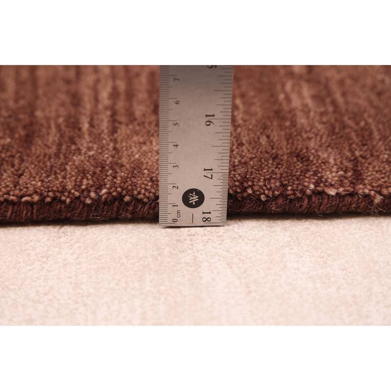 ECARPETGALLERY Hand Loomed Kashkuli Gabbeh Brown Wool Rug - 4'10 x 7'10