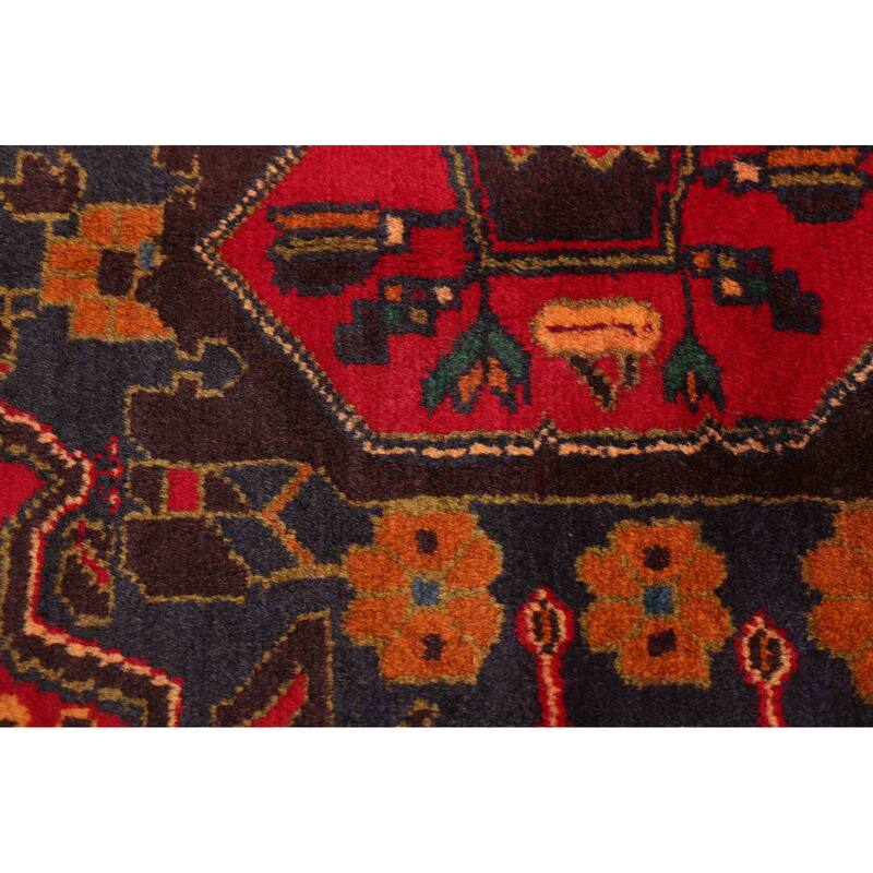 ECARPETGALLERY Hand-knotted Teimani Red Wool Rug - 3'6 x 6'9