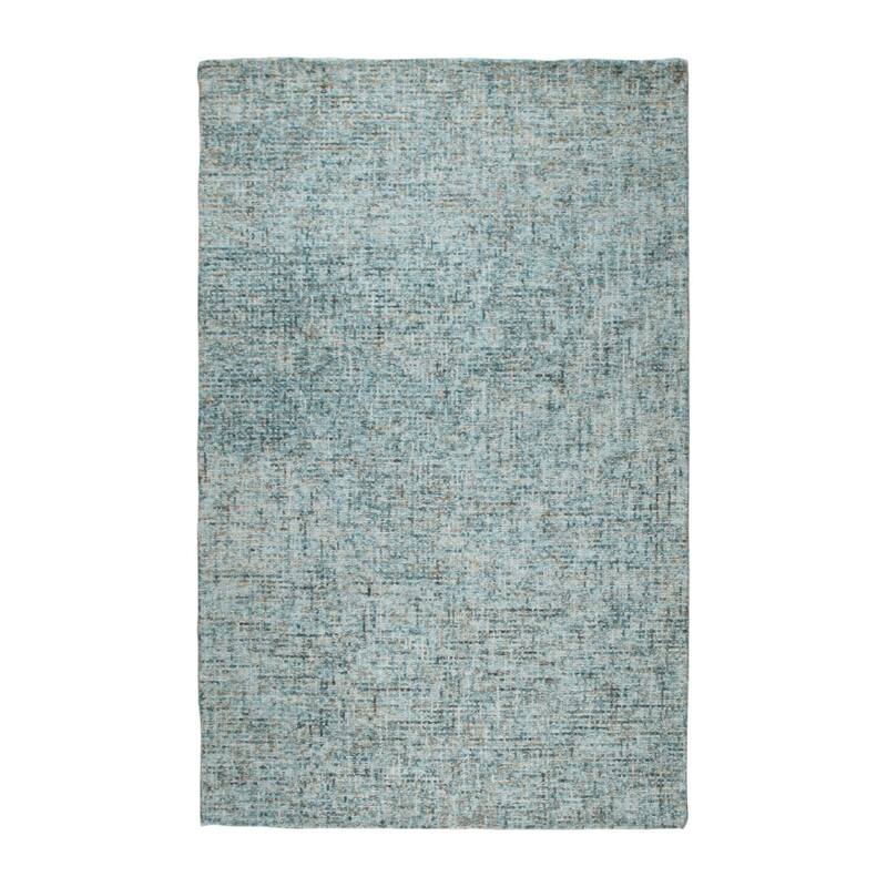 Hand-Tufted Wool Modern Tufted Loop Rug, 5' x 8', Dark Blue Area Rug, Soft Handcrafted Design for Home Decor - L