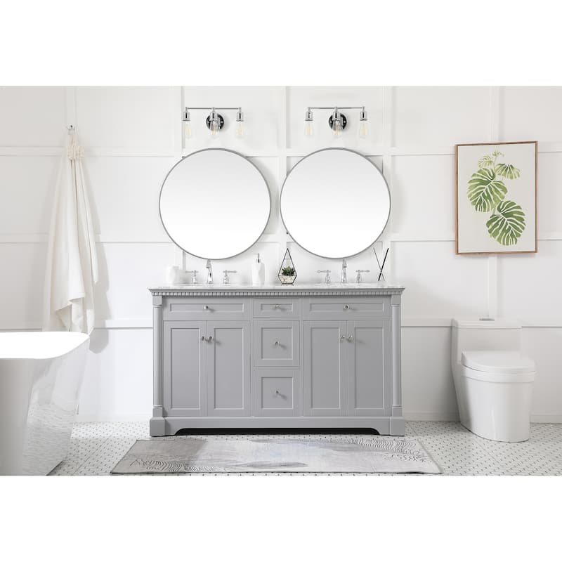 Petal 60 - 72 Inch Double Bathroom Vanity