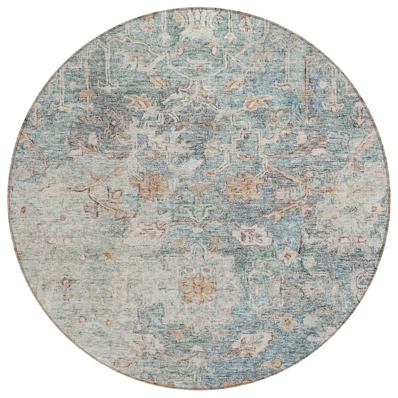 HomeRoots Oriental Traditional Rectangle Outdoor Rug