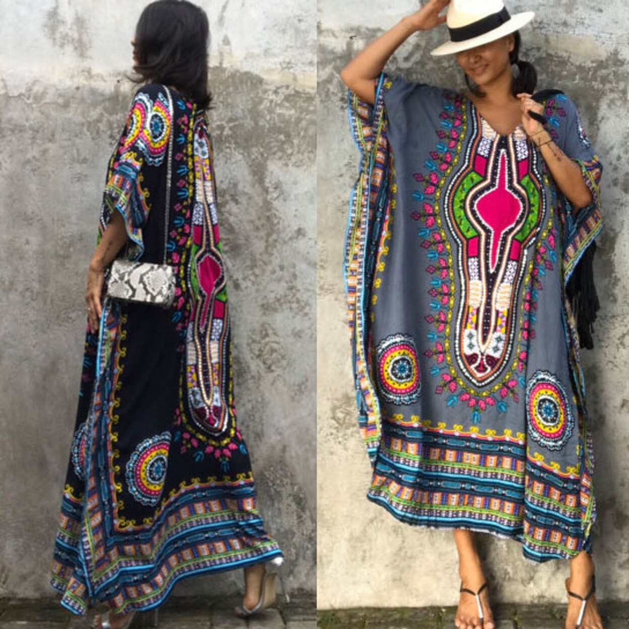 Shop Women Fashion African Print Dress Casual Straight Print