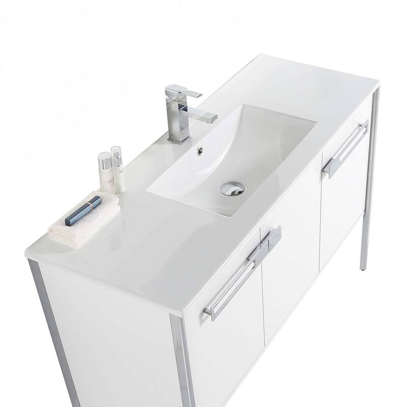 Fine Fixtures Oakville Bathroom Vanity with White Ceramic Sink