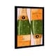 preview thumbnail 3 of 20, Oliver Gal 'Shiny Champagne' Drinks and Spirits Wall Art Framed Print Champagne - Green, Orange