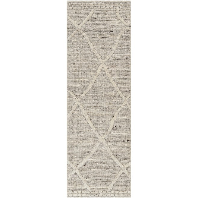 Mille Handmade Trellis Raised Wool Area Rug.