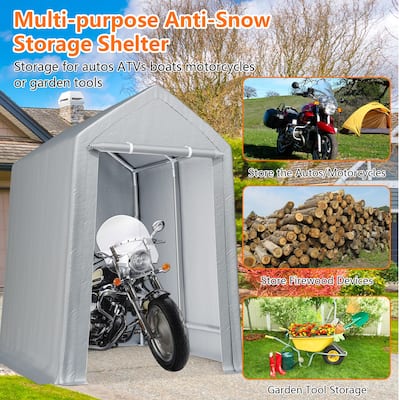 10x10Ft Portable Shed Outdoor Storage Shelter, FT Heavy Duty Storage Shed