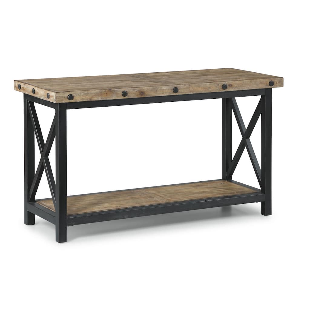 Homestyles Carpenter Brown Wood Sofa Table - 49" x 28" x 19"