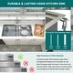preview thumbnail 6 of 7, 32 in Double Dowl Kitchen Sink Undermount, 32x19 Workstation Sink 50/50 Stainless Steel with Accessories Combo - 32''x19''x10''