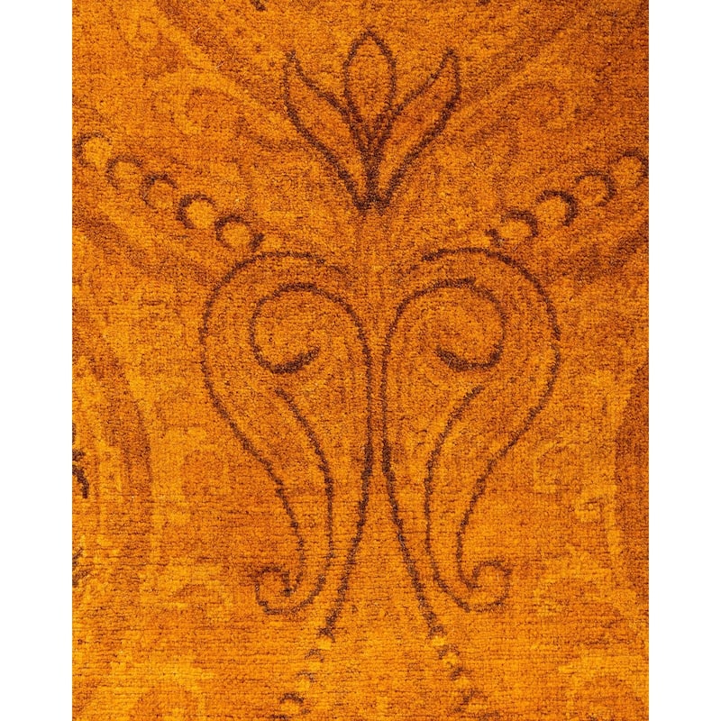Contemporary Overdyed Wool Hand Knotted Area Rug - 2' 7" x 5' 9"