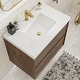 preview thumbnail 11 of 22, Sylphar 30 inch Bathroom Vanity with Sink, Floating Oak Cabinet with Stone Top