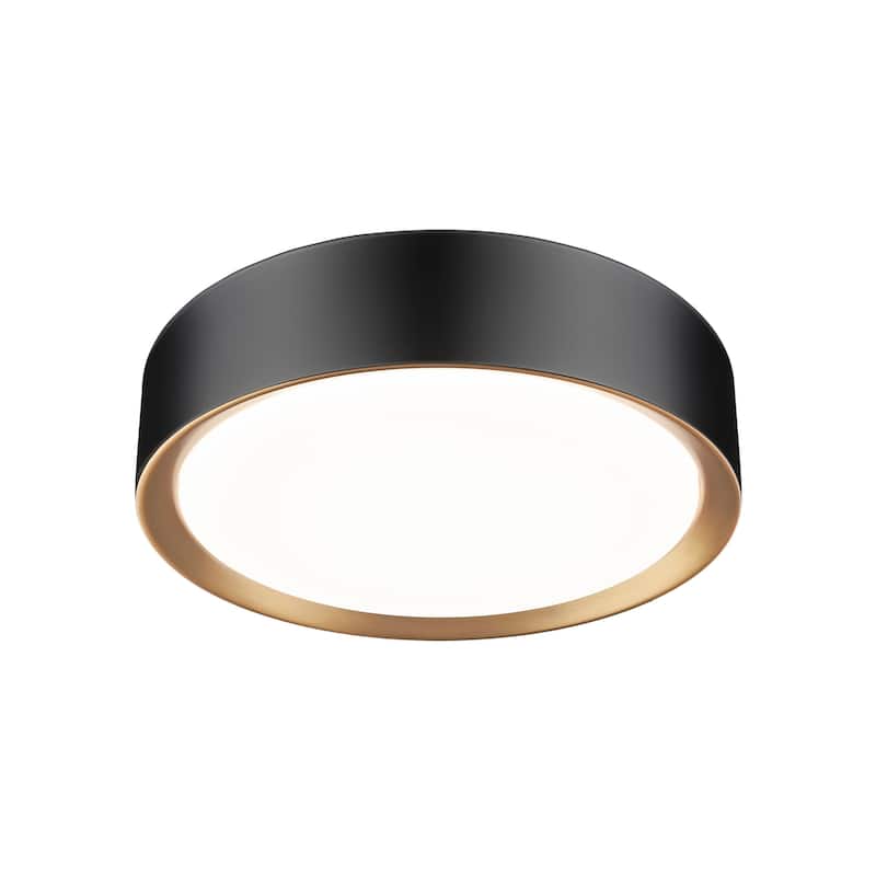 Z-Lite 1014F12-LED Kawan 12" Wide Flush Mount Drum Ceiling Fixture