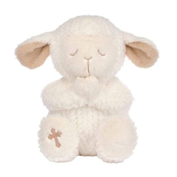 slide 2 of 4, Lambs & Ivy Heaven Sent Praying Baptism Plush Lamb Stuffed Animal Toy - Mary