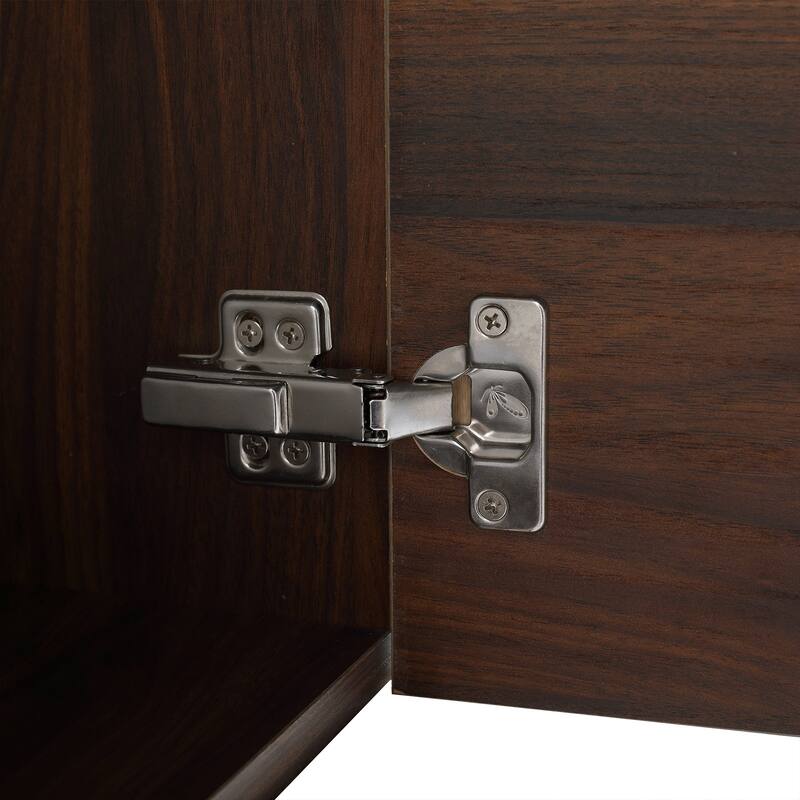 18" Wall-Mounted Bathroom Vanity with Ceramic Top and Basin