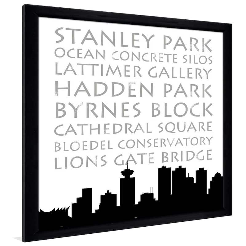 "Vancouver Skyline Square (Square)" Print on Acrylic