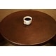 preview thumbnail 1 of 2, 24-in Round Hammered Copper Table Top in Oil Rubbed Bronze (TTR24DB)