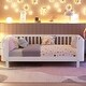 preview thumbnail 22 of 34, Full or Twin Size Wood Low Profile Kids Platform Bed Frame with Rails