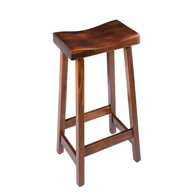 Amish Made Maple Wood Urban Bar Stool - Michael's Cherry - Bar Height