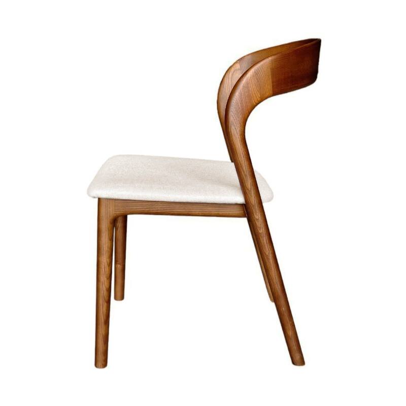Java Ash Wood Upholstered Dining Chair (Set of 2)