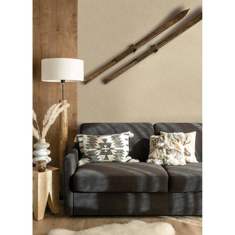 Woven Basket Khaki Wallpaper