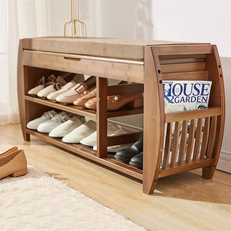 Multi-Tier Simple Shoe Rack, Shoe Changing Bench, Shoe Cabinet Combination, Multifunctional Storage Bench