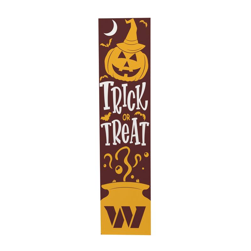 47" Double Sided Seasonal Porch Leaner, Washington Commanders - 47" x 11.25"