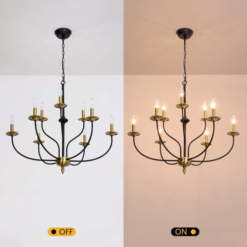 Maxax 9 - Light Candle Style Classic / Traditional Chandelier