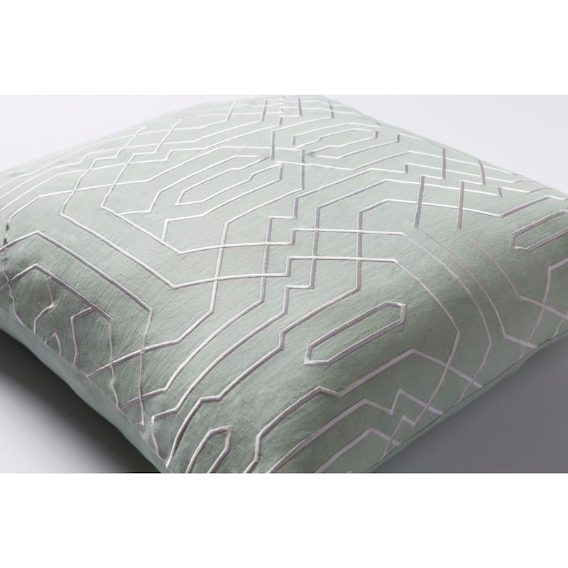 Decorative Stone Slate Blue 18-inch Throw Pillow Cover