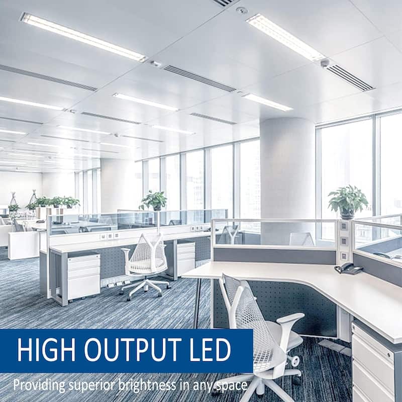 4FT T8 LED Tube Light, Type B Ballast Bypass Double Ended, 17W=45W, 2200LM, 6500K, Frosted, 25 Pack - White - 47.78