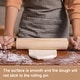preview thumbnail 5 of 8, Rolling Pin Cylindrical Smooth Non-Stick Beech Wood Kitchen Roller