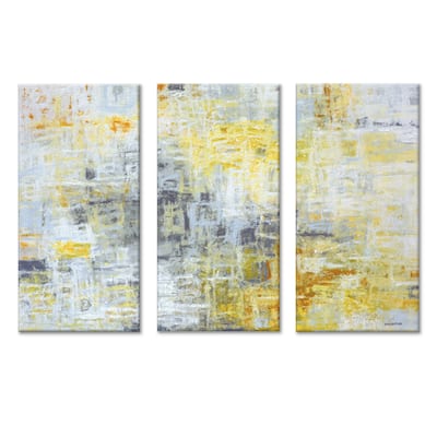 'Joy Within' 3 Pc Wrapped Canvas Wall Art Set by Norman Wyatt Jr.