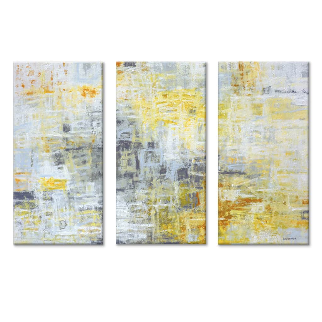 'Joy Within' 3 Pc Wrapped Canvas Wall Art Set by Norman Wyatt Jr.