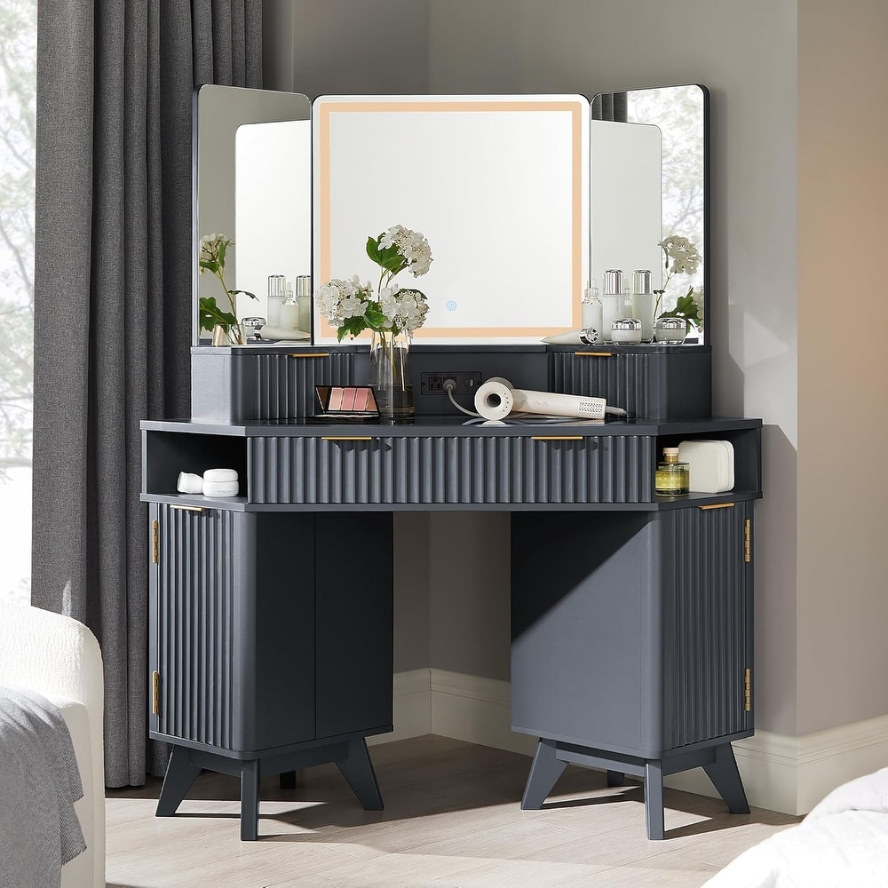 Grey Makeup Vanities - Bed Bath & Beyond